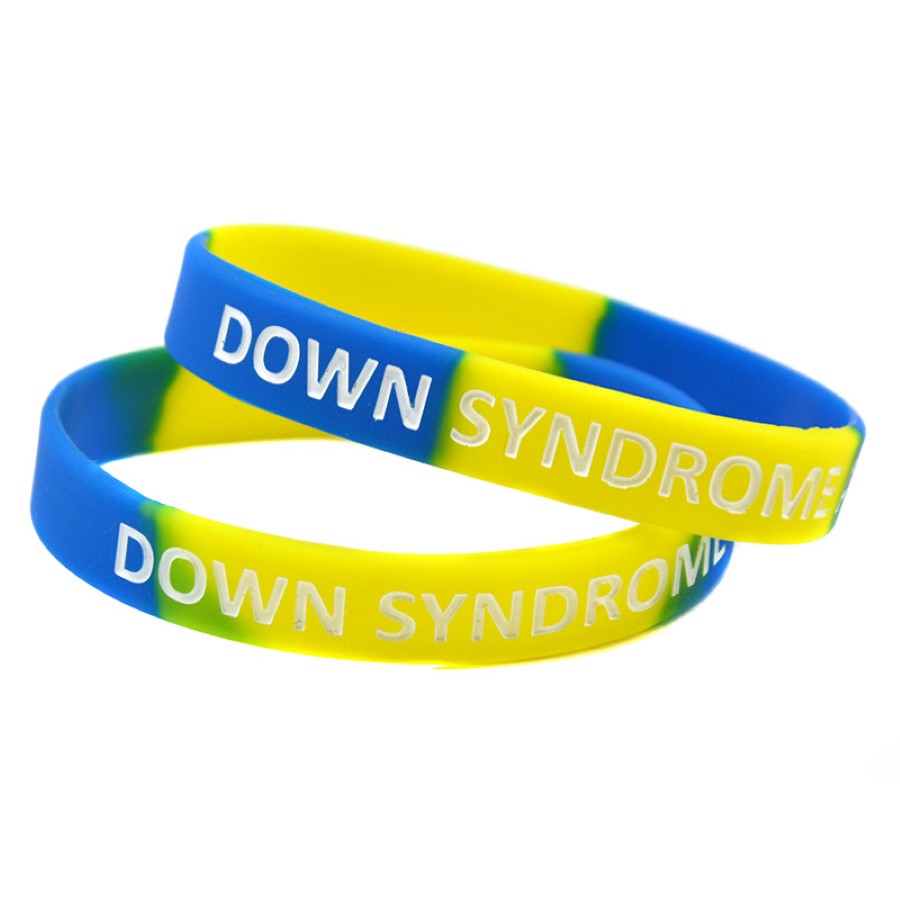 Silicone Bracelet_2 Tone Color_Down Syndrome (Custom)
