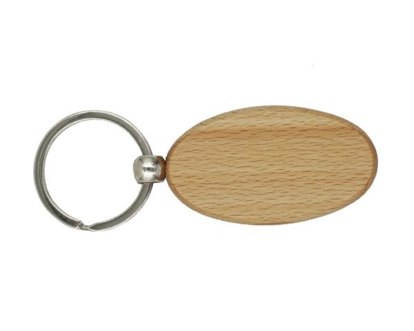 Wooden Keychain-oval (Custom)
